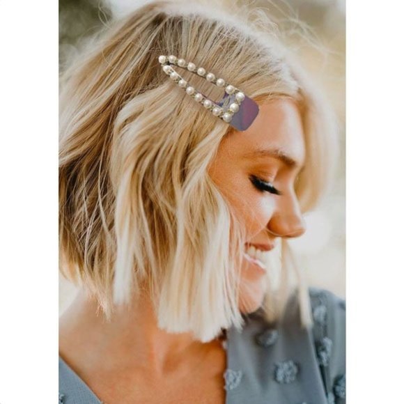 SurArt Accessories - Pearl Hair Clip for any Hair Type - New - Great Gift